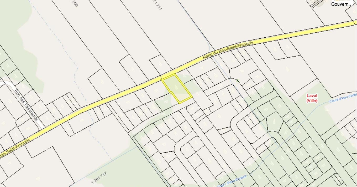 Drawing (sketch) - Rg Du Bas-St-François, Laval (Duvernay), QC