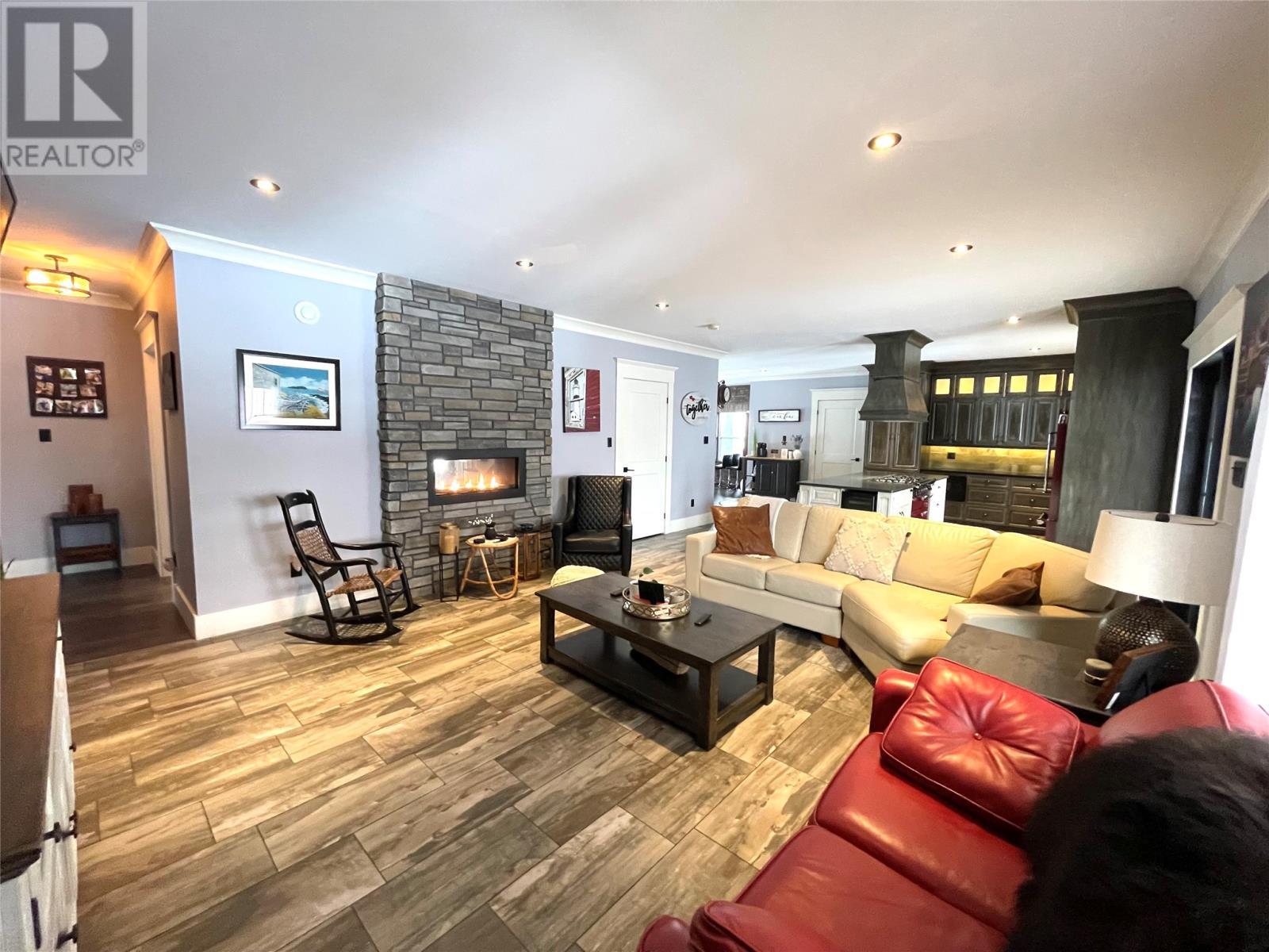 29 Ivany'S Road, Grand Falls-Windsor, NL - Indoor Photo Showing Living Room With Fireplace