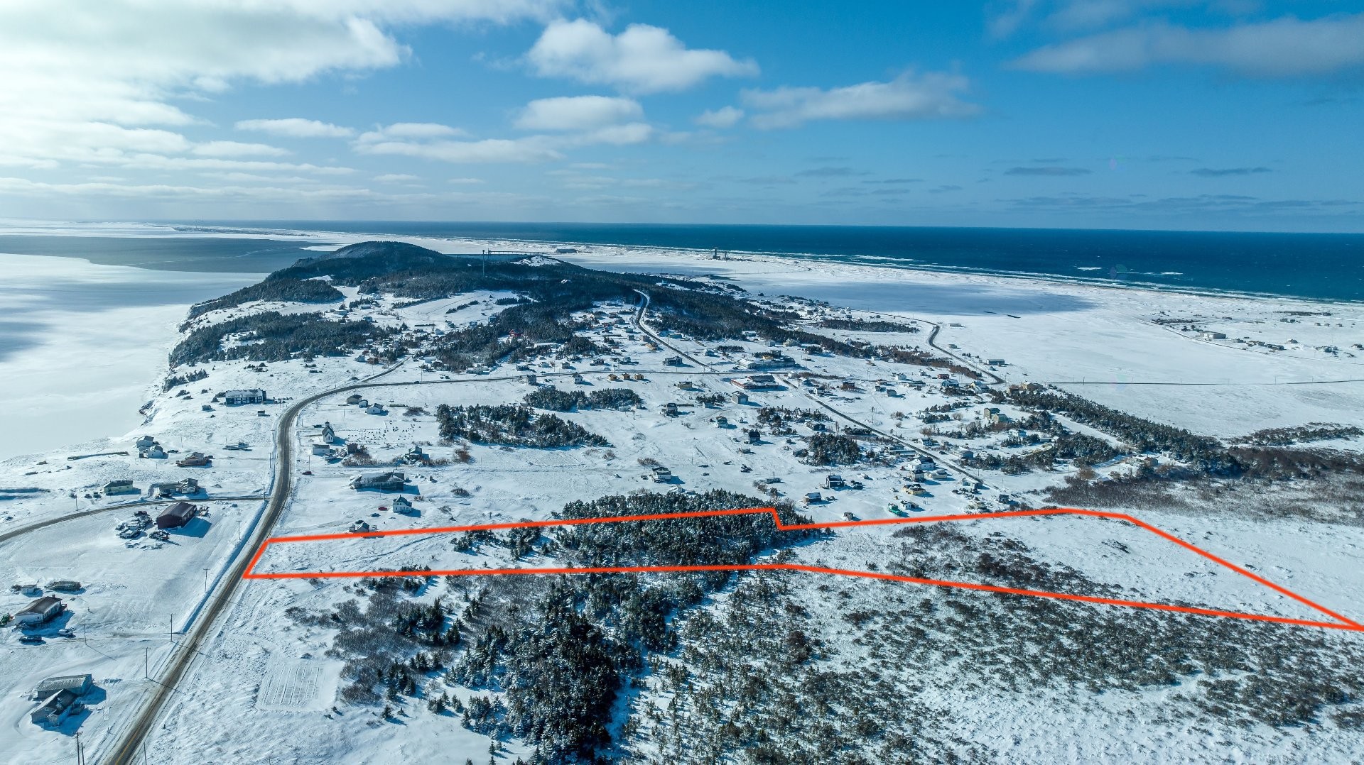 Photo aérienne - Ch. Principal, Grosse-Île, QC