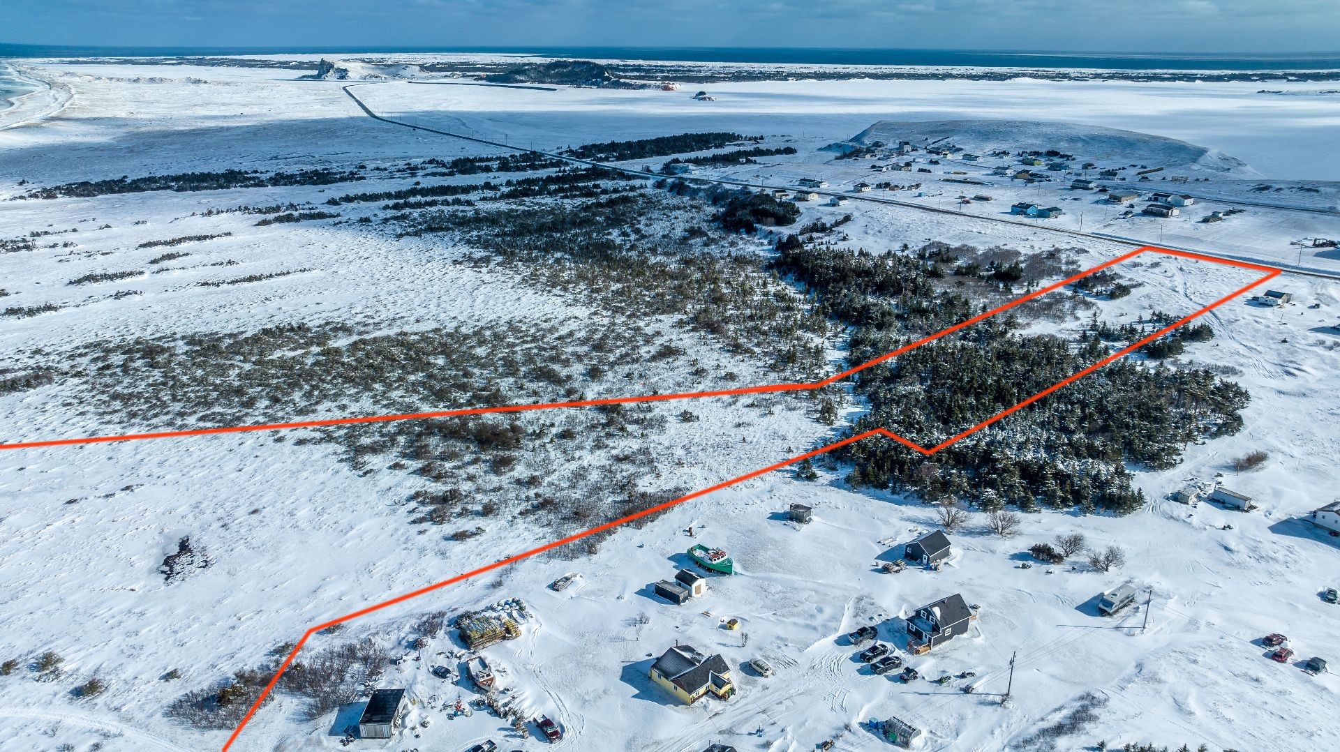 Photo aérienne - Ch. Principal, Grosse-Île, QC