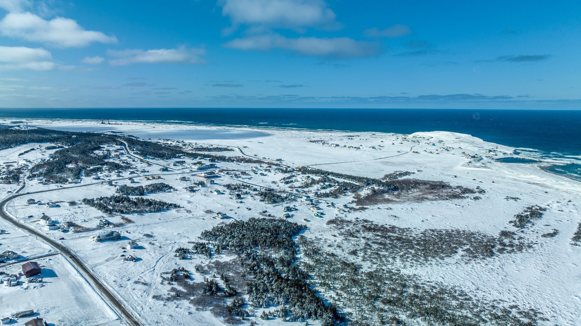Photo aérienne - Ch. Principal, Grosse-Île, QC