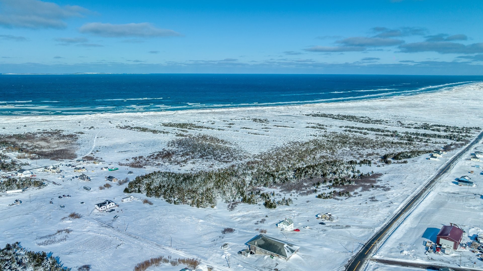 Photo aérienne - Ch. Principal, Grosse-Île, QC