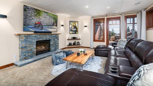 3618 Beam Road, Creston, BC - Indoor Photo Showing Living Room With Fireplace