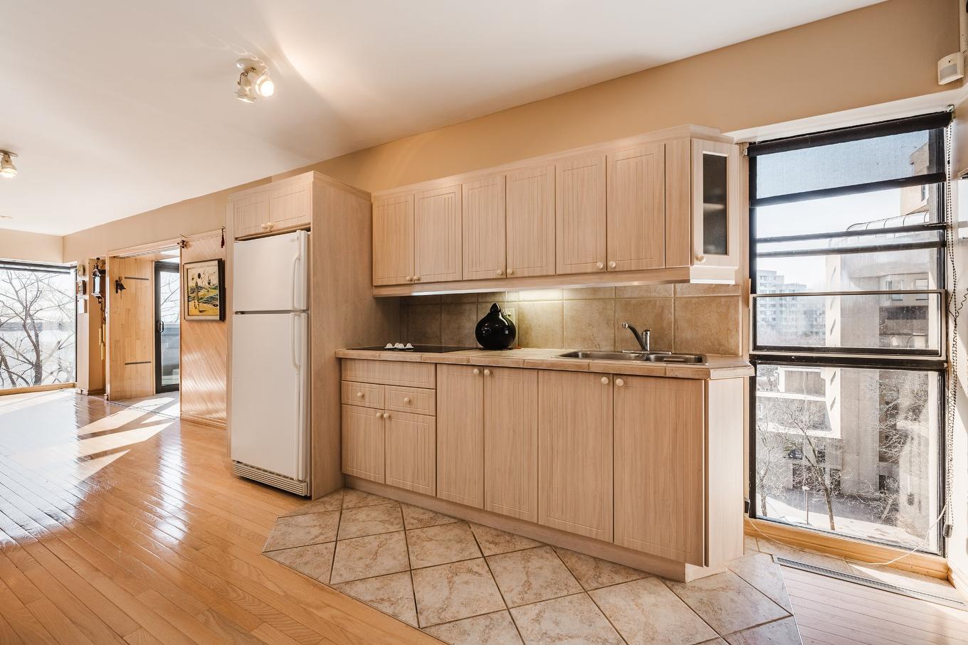 Cuisine - 634-2600 Av. Pierre-Dupuy, Montréal (Ville-Marie), QC - Indoor Photo Showing Kitchen With Double Sink
