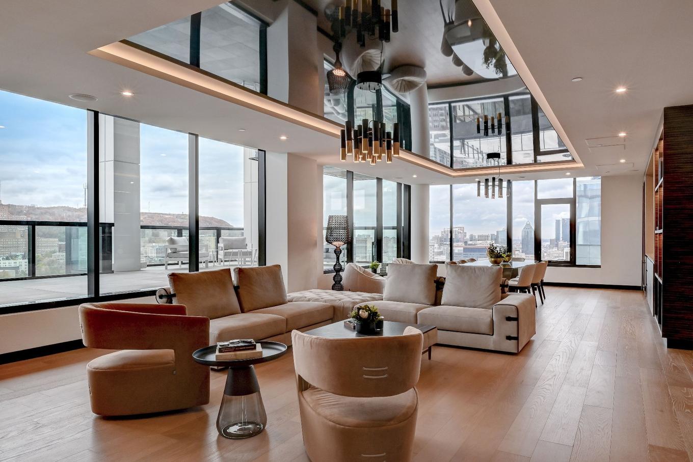 Salle communautaire - 3201-1111 Av. Atwater, Westmount, QC - Indoor Photo Showing Living Room