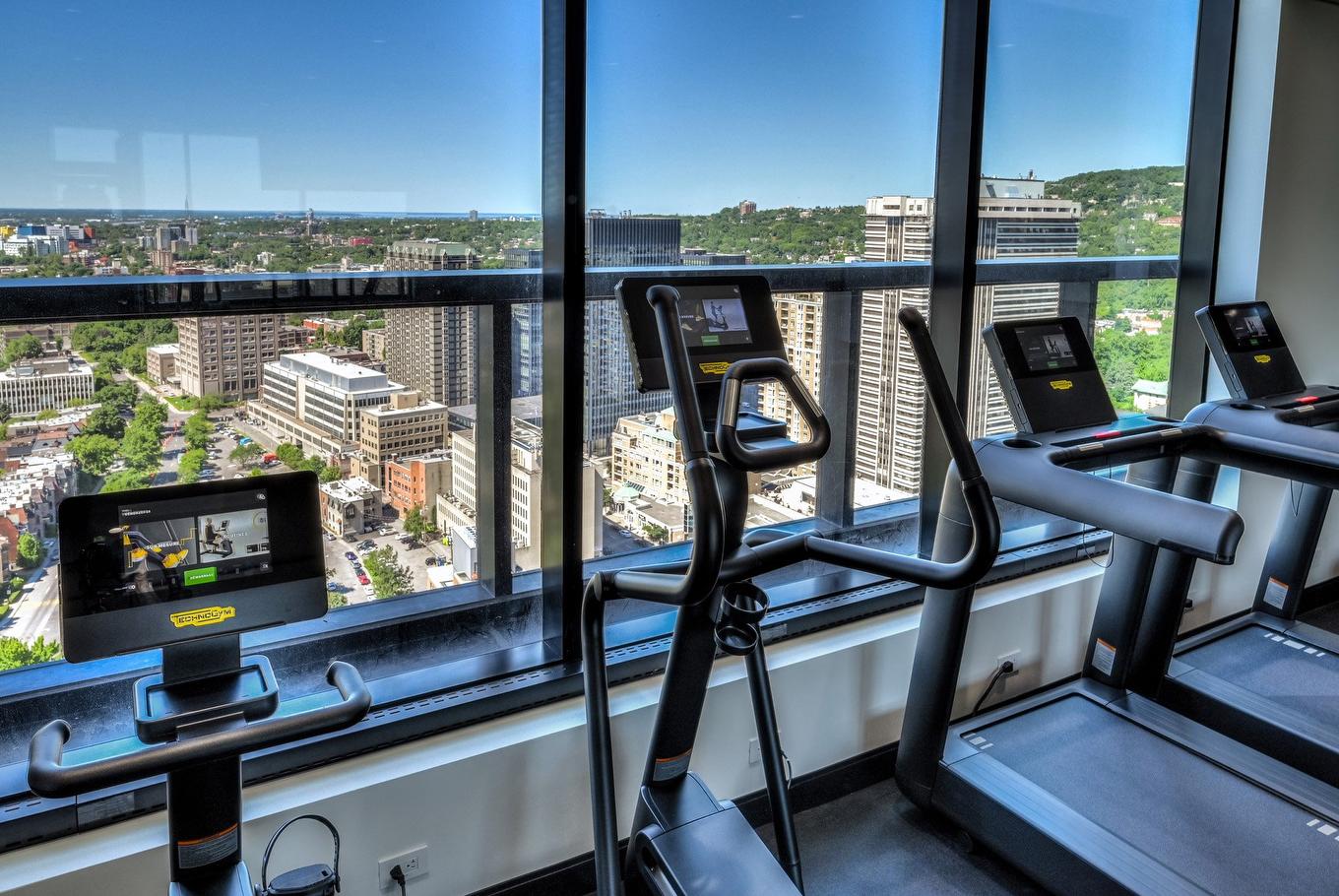 Salle d'exercice - 3603-1111 Av. Atwater, Westmount, QC - With View With Exterior