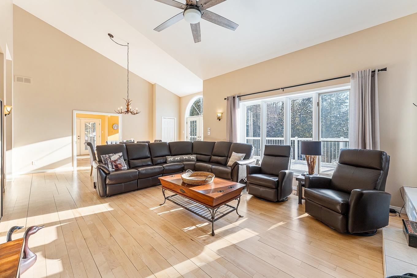 Living room - 747 Ch. Des Pommetiers, Magog, QC - Indoor Photo Showing Living Room