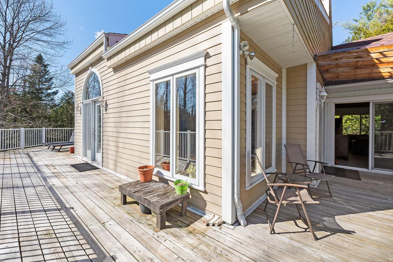 Patio - 747 Ch. Des Pommetiers, Magog, QC - Outdoor With Deck Patio Veranda With Exterior