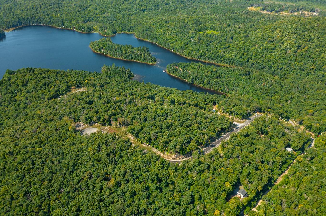 Aerial photo - 20E Rue, Saint-Adolphe-D'Howard, QC - Outdoor With Body Of Water With View