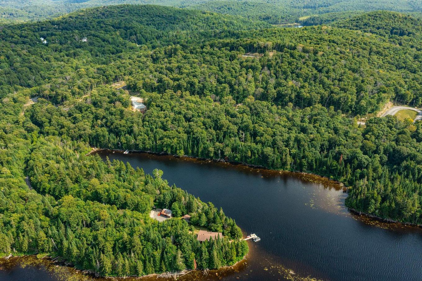 Aerial photo - 20E Rue, Saint-Adolphe-D'Howard, QC - Outdoor With Body Of Water With View