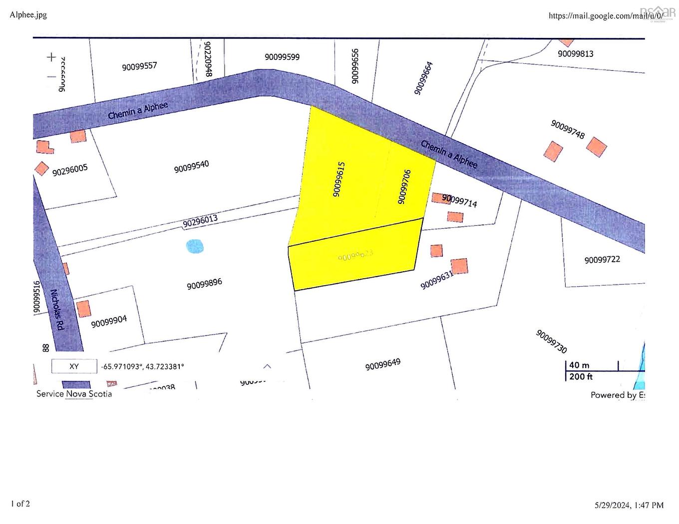 3 Lots Chemin A Alphee, Lower Wedgeport, NS