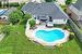 Overhead Shot - Landscaped Back Yard