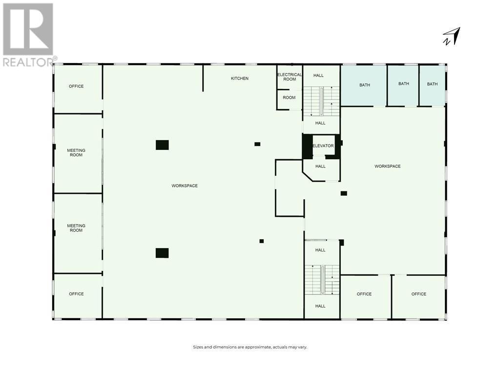 2nd and 3rd Floor Floorplan - 100 Colborne Street W, Orillia, ON