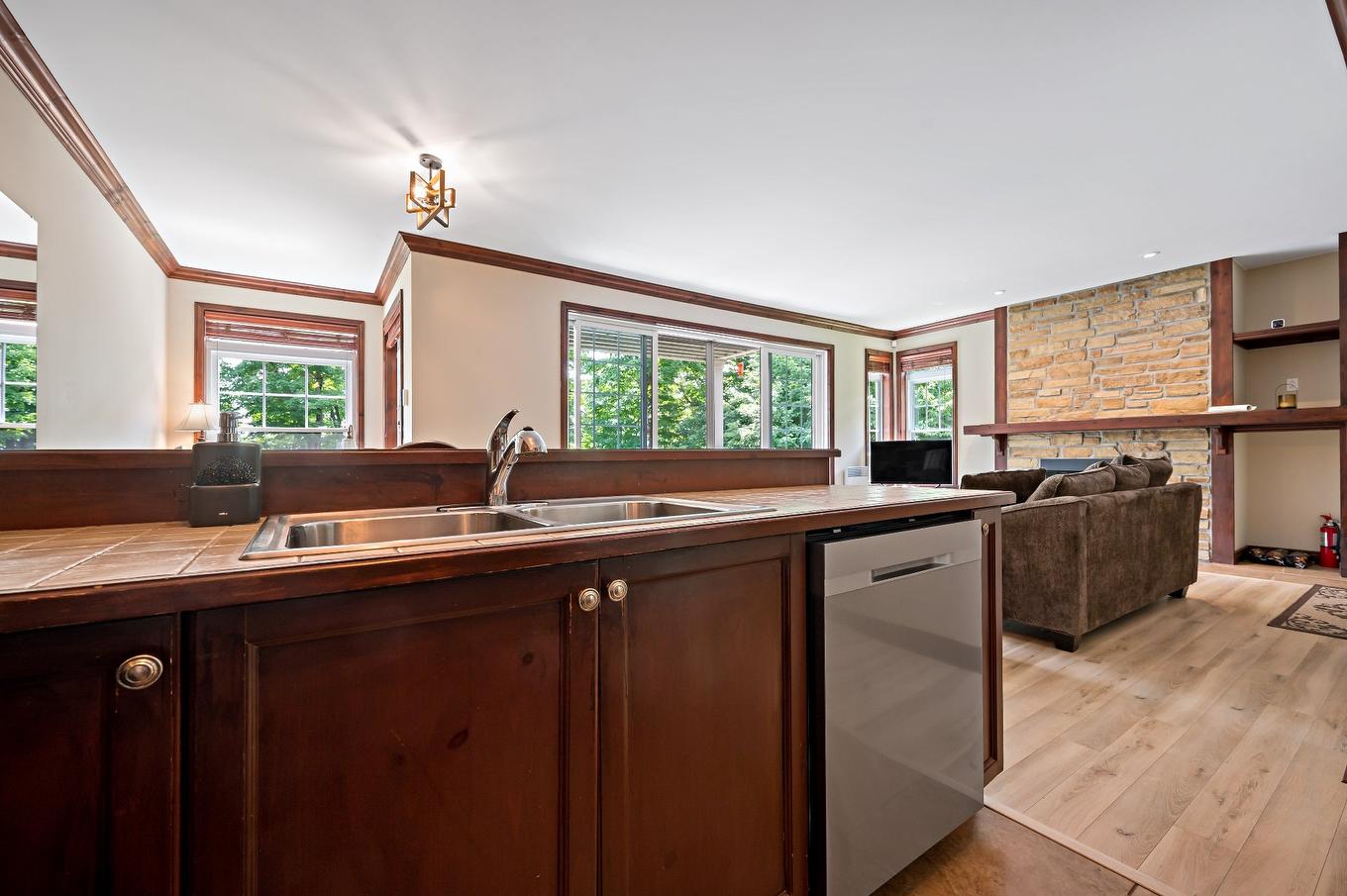 Kitchen - 10-300 Rue Du Mont-Plaisant, Mont-Tremblant, QC - Indoor Photo Showing Kitchen With Double Sink