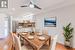 Dining area in eat-in kitchen (virtually staged).