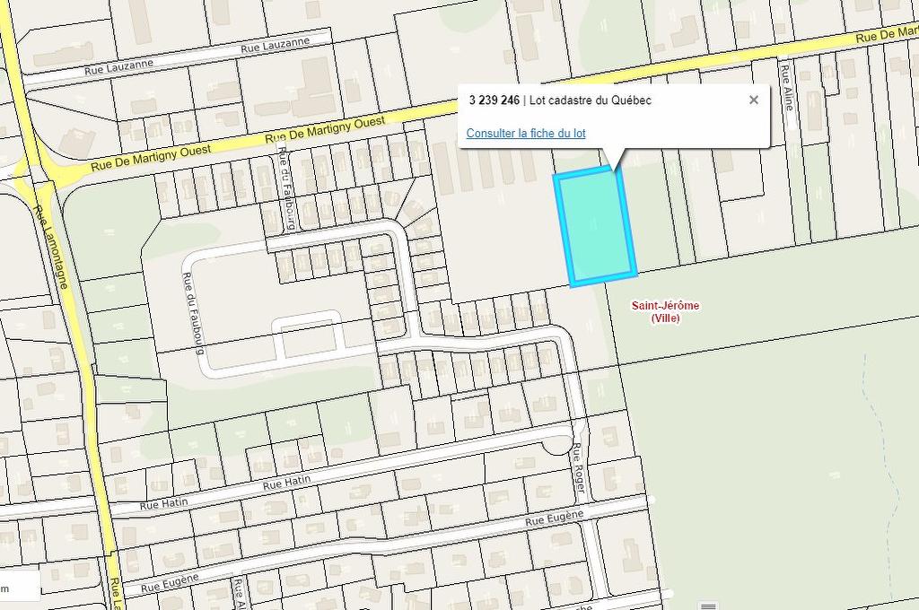 Drawing (sketch) - Rue De Martigny O., Saint-Jérôme, QC