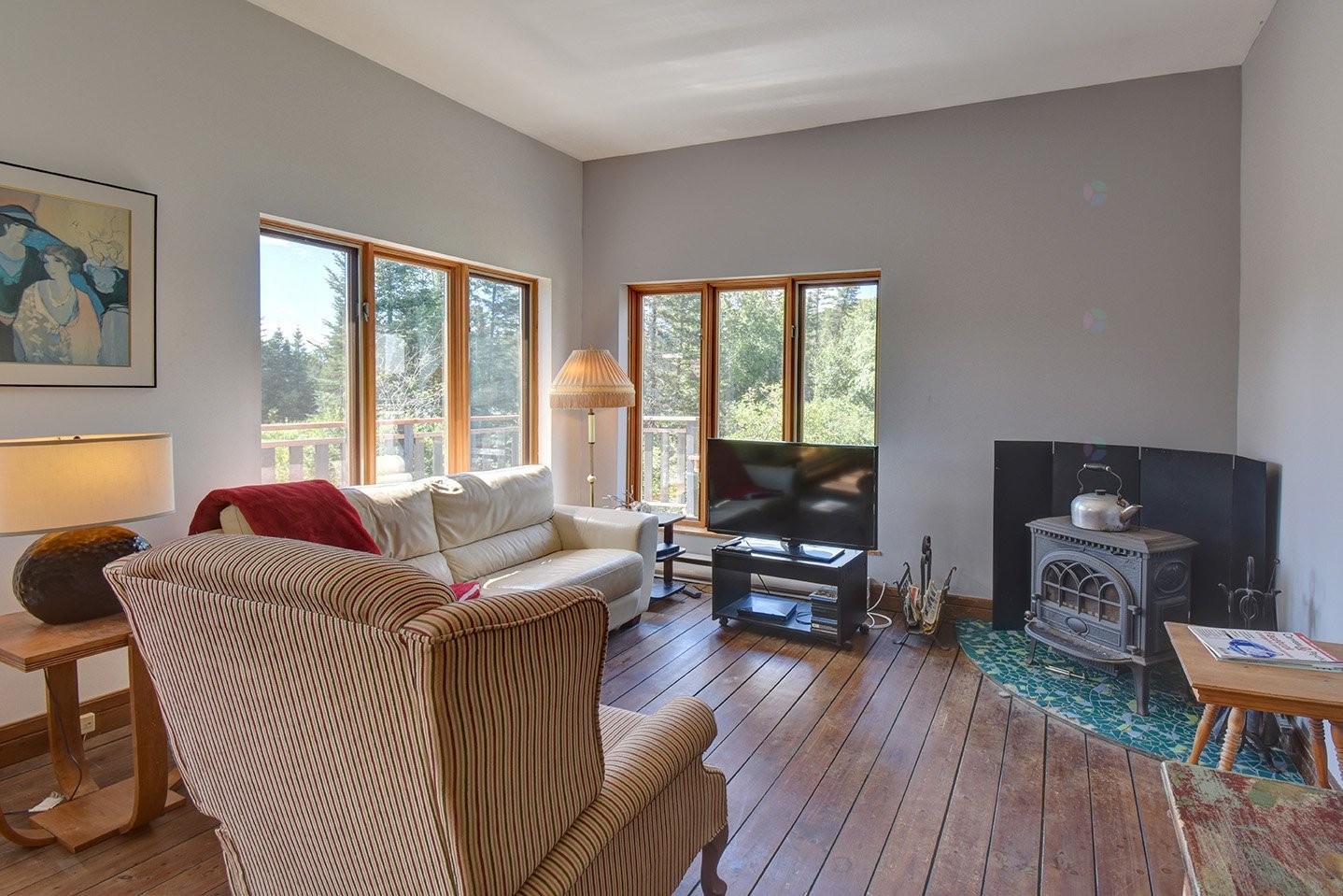 Living Room - 2147 Ch. Du Lac-Quenouille, Val-Des-Lacs, QC - Indoor Photo Showing Living Room