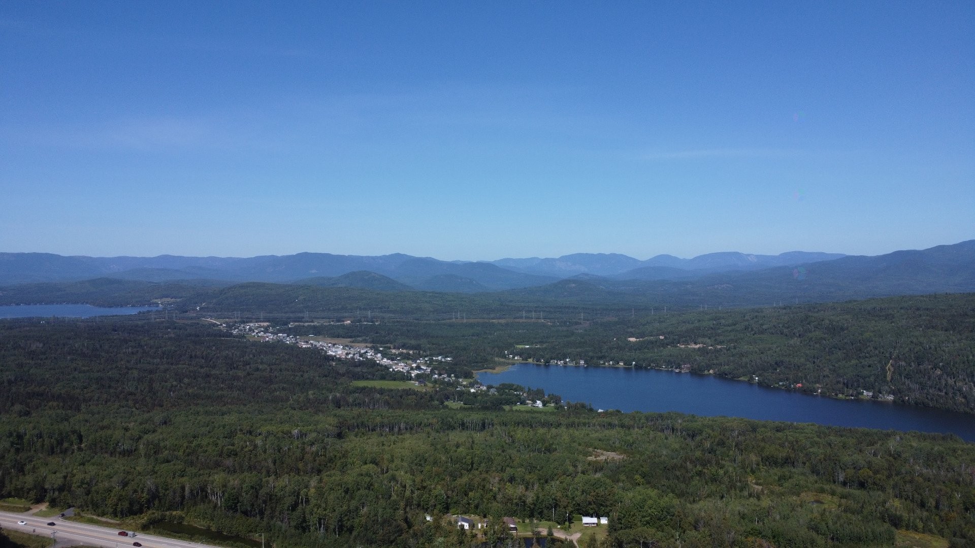 Aerial View - Route 138, La Malbaie, QC