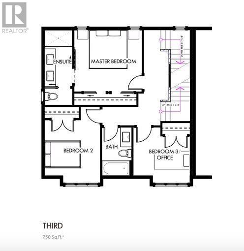Third level: floor plan idea. - 1402 / 1404 Inkar Road Lot# 1 & 2, Kelowna, BC - Other