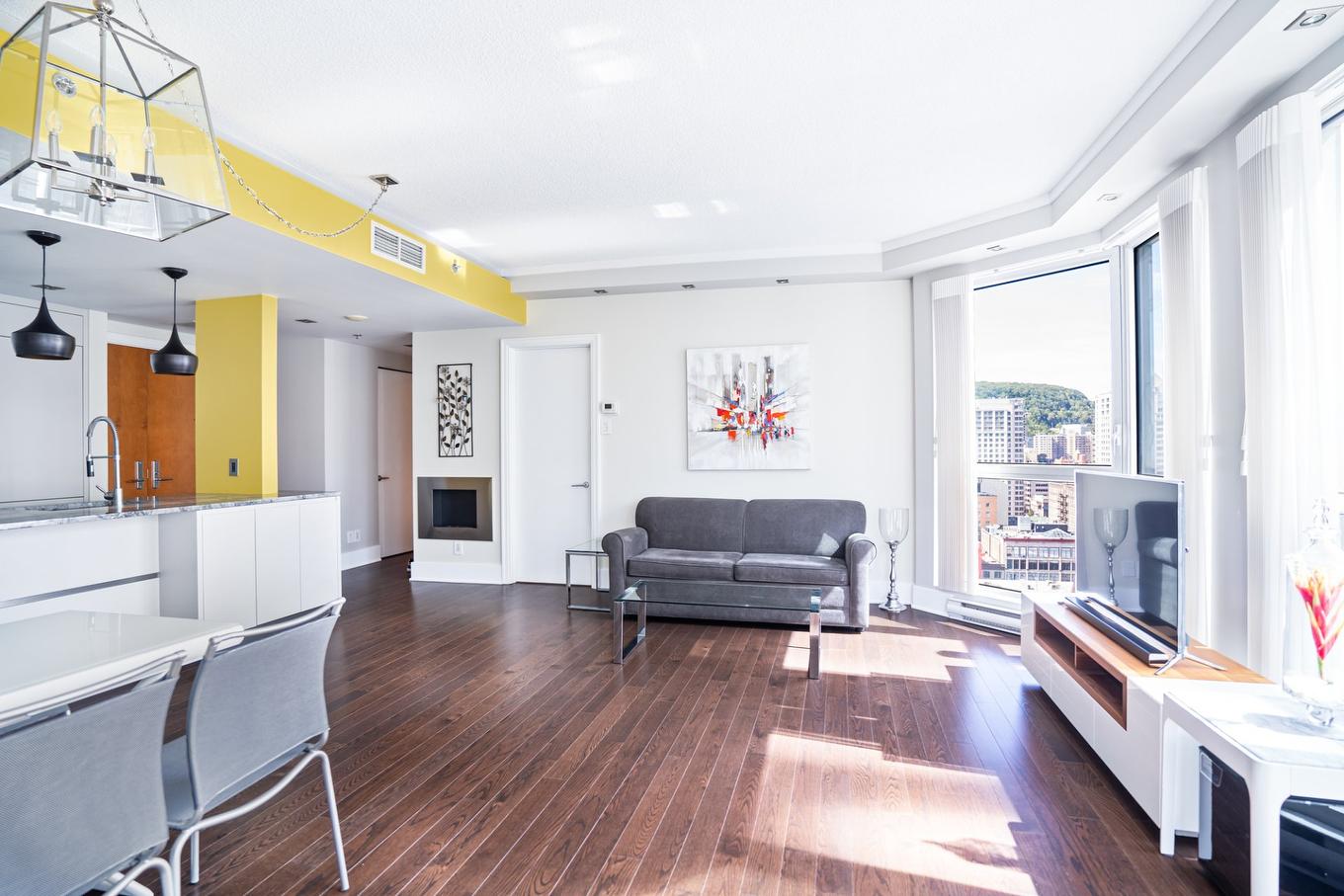 Salon - 2002-1100 Rue De La Montagne, Montréal (Ville-Marie), QC - Indoor Photo Showing Living Room