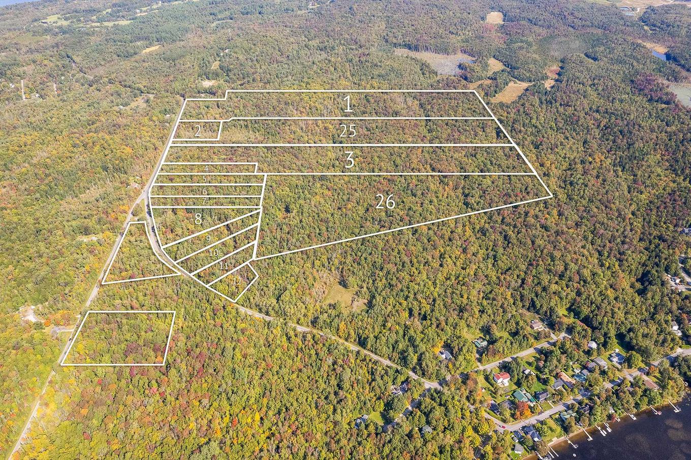 Aerial photo - 3 Ch. Laurendeau, Magog, QC