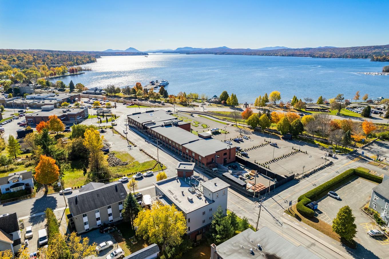 Aerial photo - 6-300 Rue Du Moulin, Magog, QC - Outdoor With Body Of Water With View