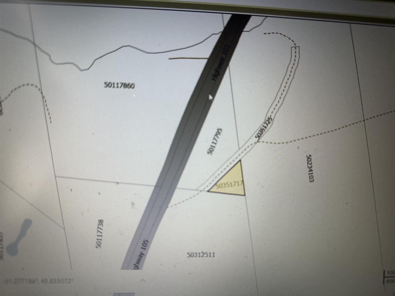 Highway 105, Melford, NS