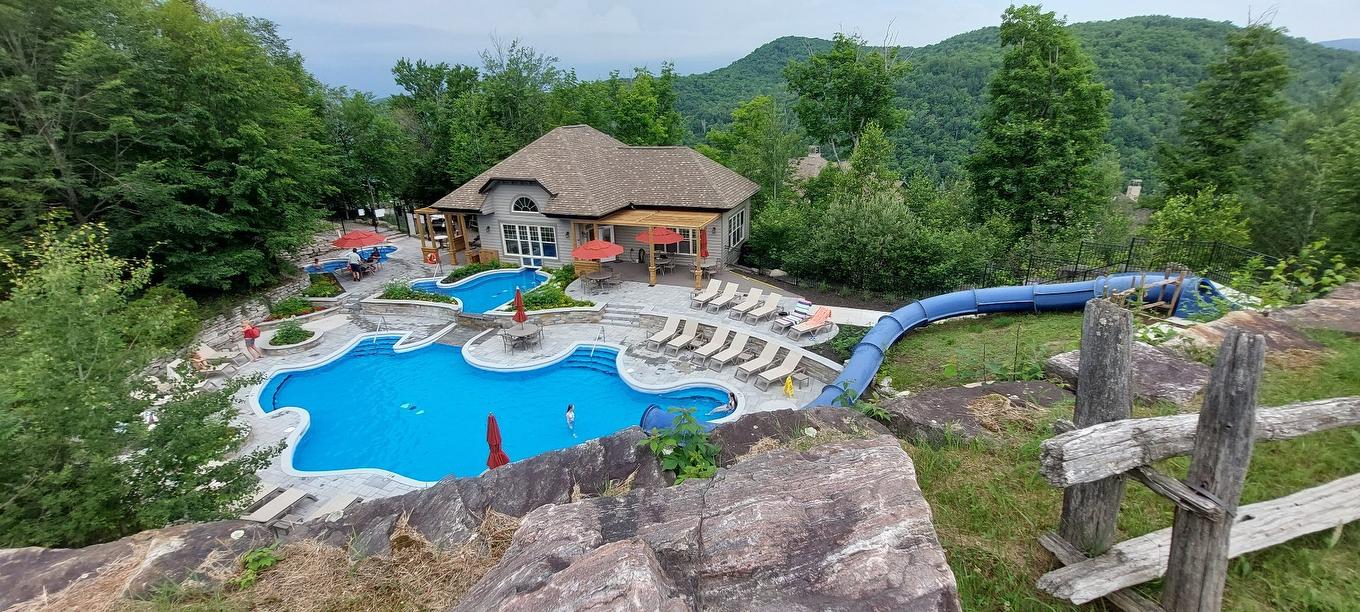 Pool - 4-280 Rue Du Mont-Plaisant, Mont-Tremblant, QC - Outdoor With In Ground Pool With Backyard