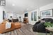 Living room featuring hardwood / wood-style floors