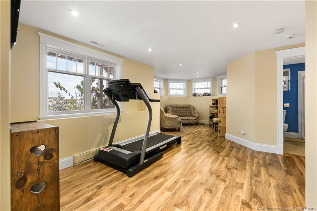 129 Ammon Rd, Ammon, NB - Indoor Photo Showing Gym Room