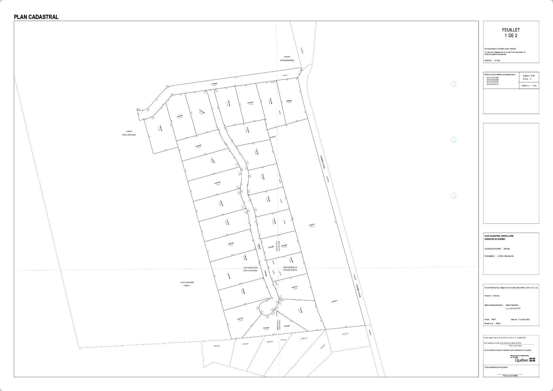 Plan (croquis) - 19 Ch. Du Chinook, La Pêche, QC