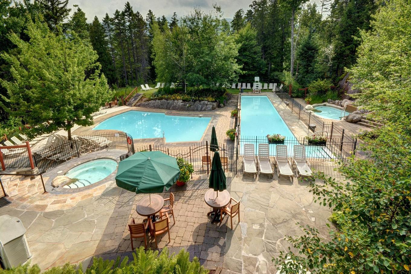 Pool - 2-209 Ch. Des Quatre-Sommets, Mont-Tremblant, QC - Outdoor With In Ground Pool With Backyard