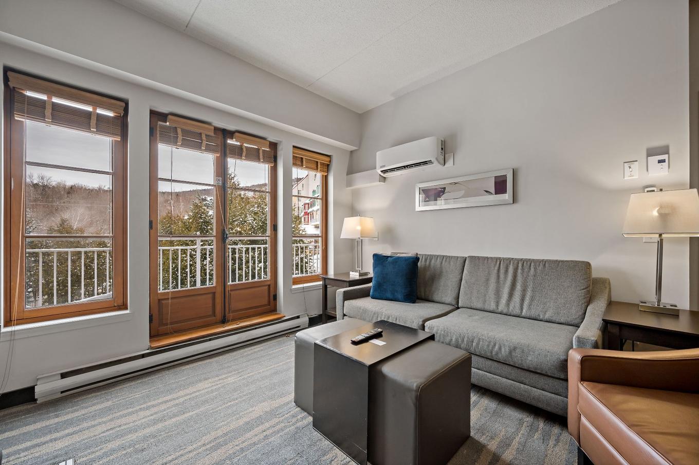 Living room - 208-3035 Ch. De La Chapelle, Mont-Tremblant, QC - Indoor Photo Showing Living Room