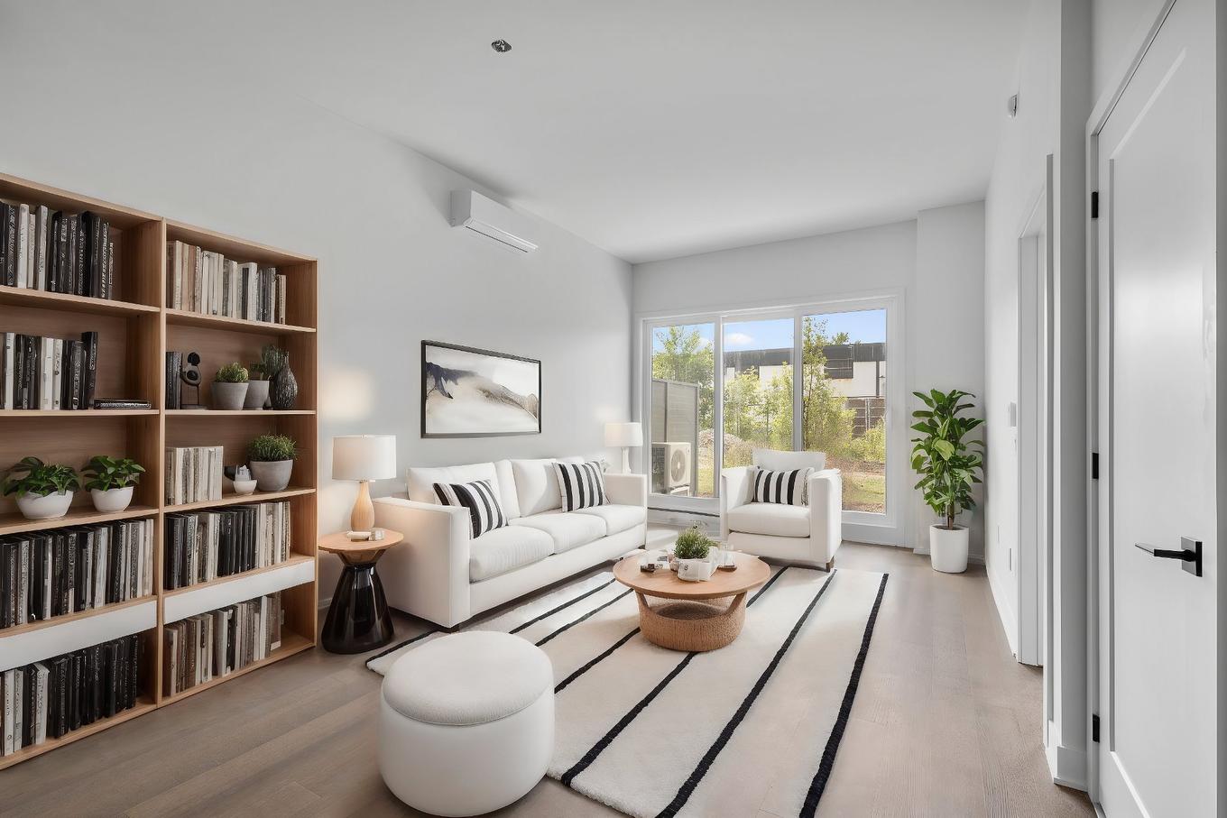 Living room - 103-2030 Rue Lucien-Thimens, Montréal (Saint-Laurent), QC - Indoor Photo Showing Living Room