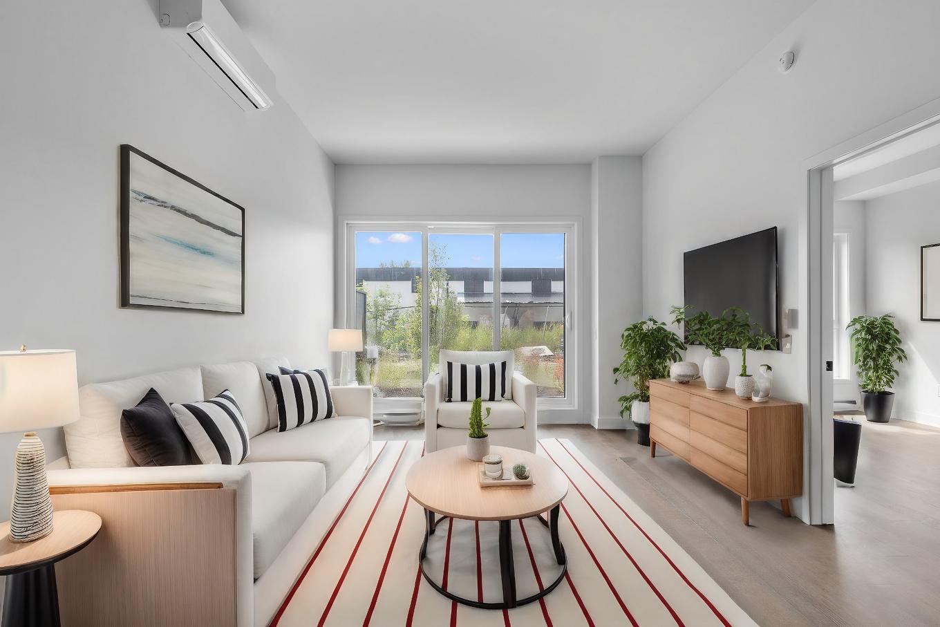 Living room - 103-2030 Rue Lucien-Thimens, Montréal (Saint-Laurent), QC - Indoor Photo Showing Living Room