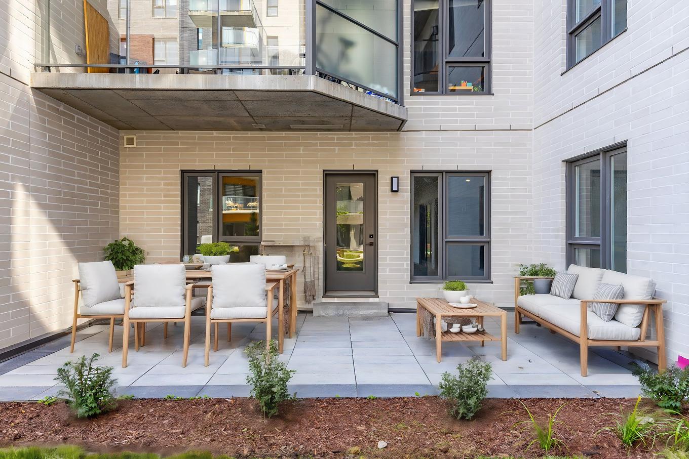 Patio - 106-2030 Rue Lucien-Thimens, Montréal (Saint-Laurent), QC - Outdoor