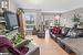 Living room featuring light hardwood / wood-style floors and a textured ceiling