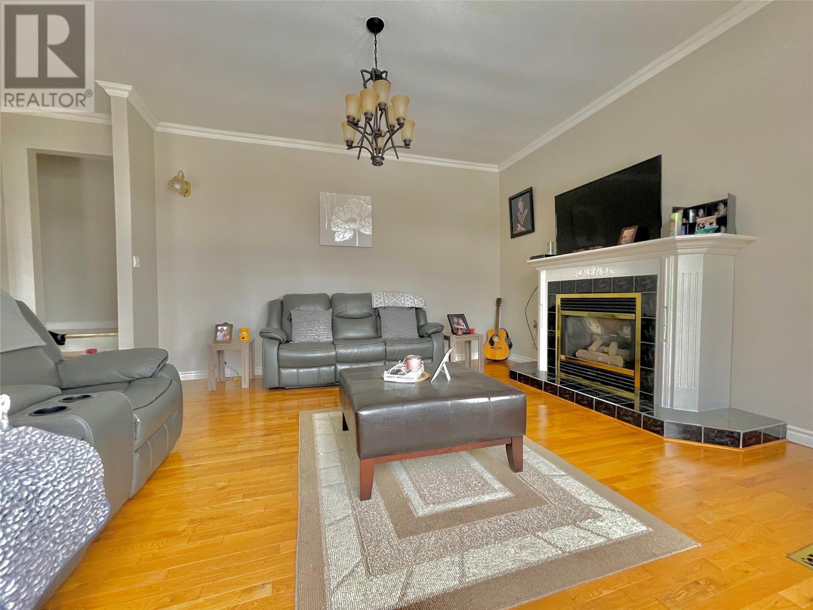 1 Martin Road, Bunyans Cove, NL - Indoor Photo Showing Living Room With Fireplace