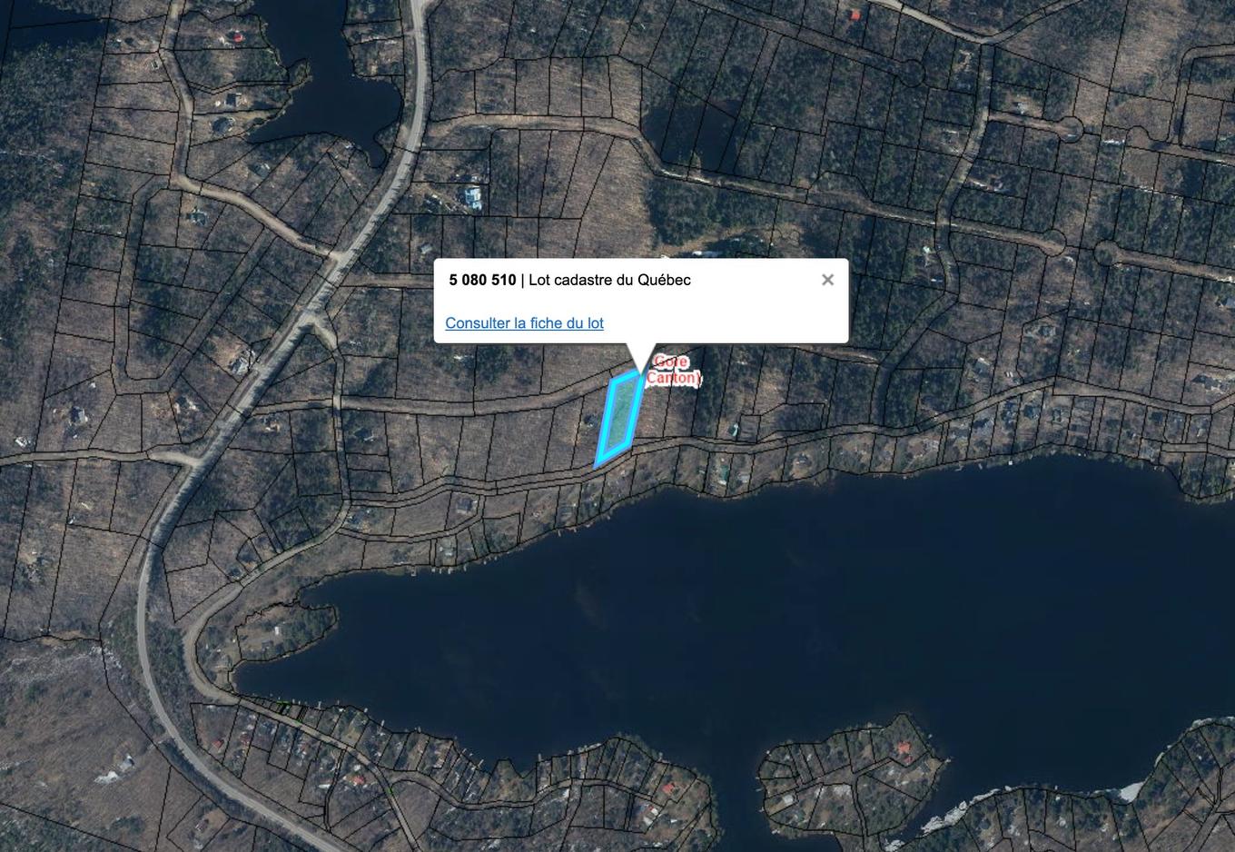 Photo aérienne - Rue Birch, Gore, QC