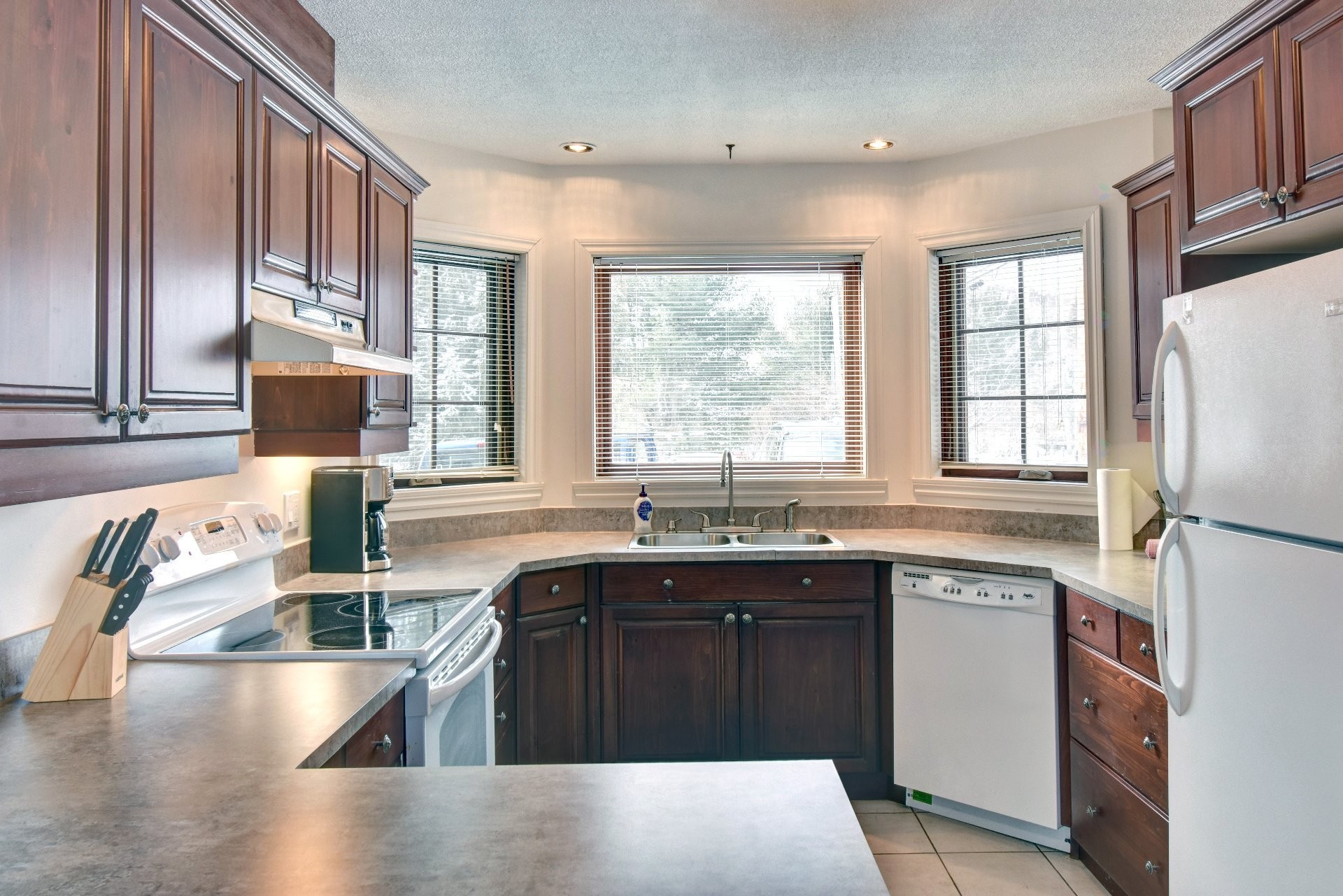 Cuisine - 1-142 Rue Pinoteau, Mont-Tremblant, QC - Indoor Photo Showing Kitchen With Double Sink