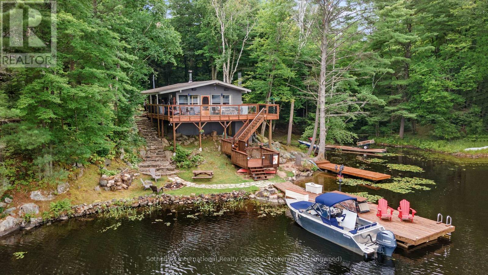 4202 Go Home Lake Shr, Georgian Bay (Gibson), ON - Outdoor With Body Of Water With Deck Patio Veranda