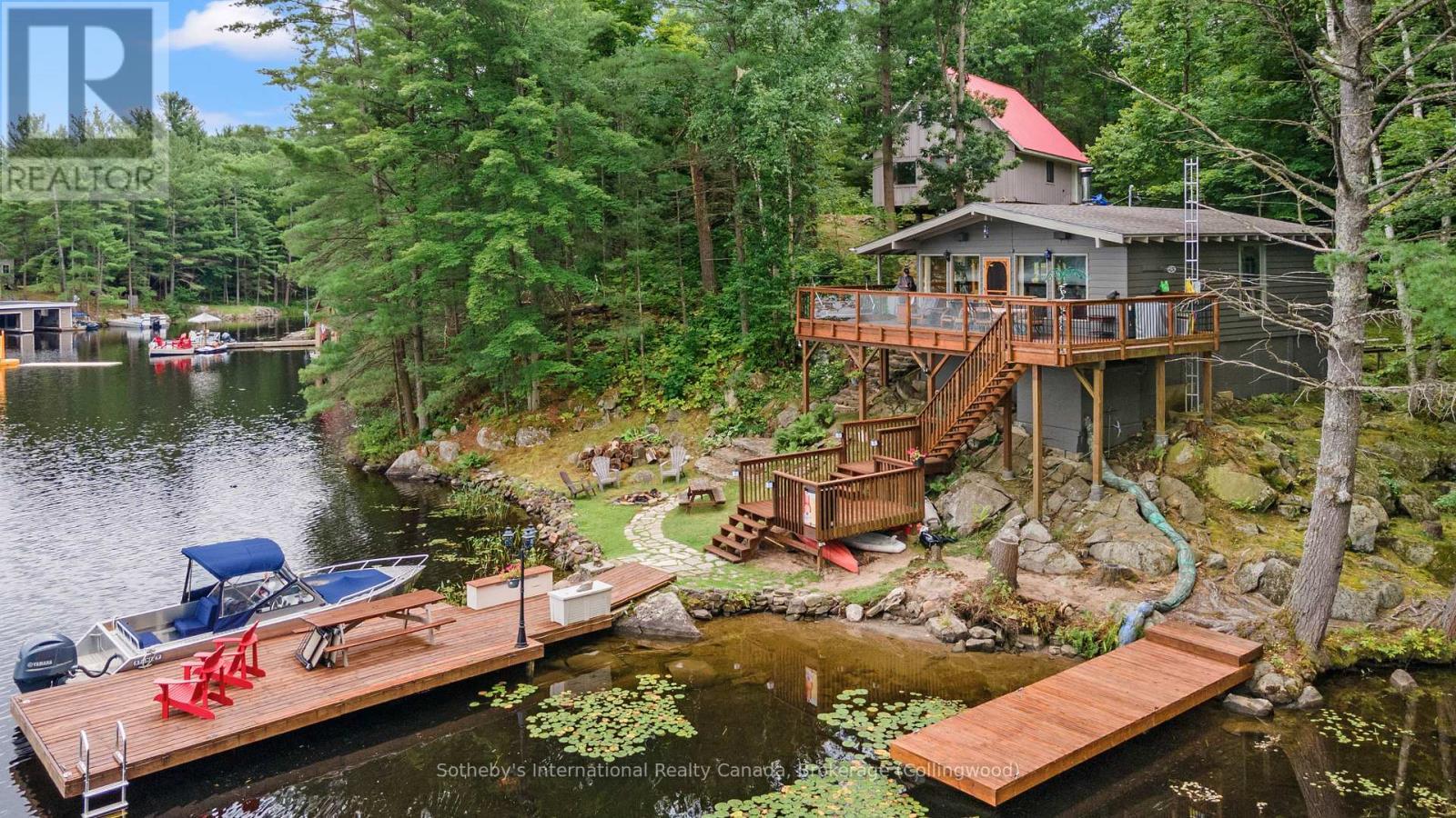 4202 Go Home Lake Shr, Georgian Bay (Gibson), ON - Outdoor With Body Of Water With Deck Patio Veranda