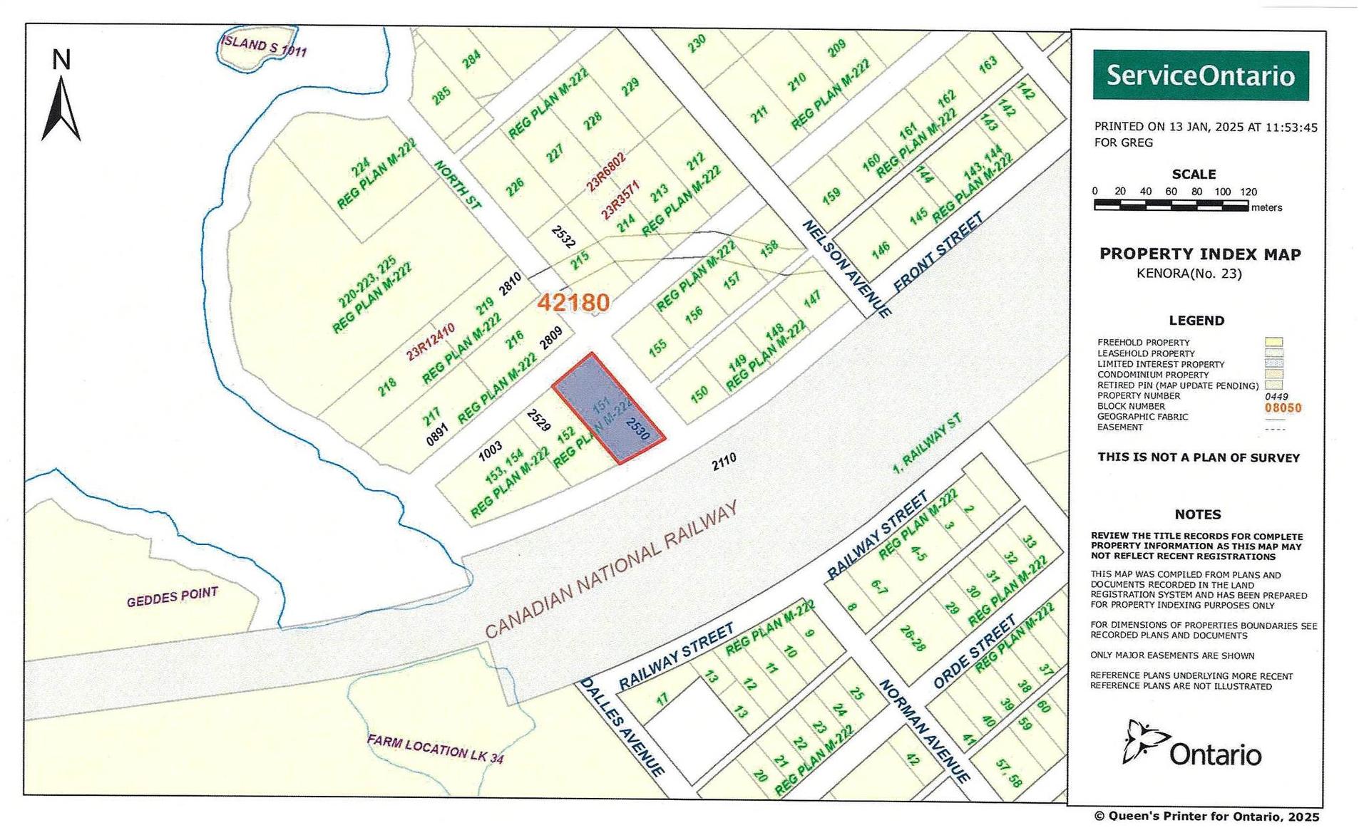 Lot 152 Plan M222, Minaki, ON