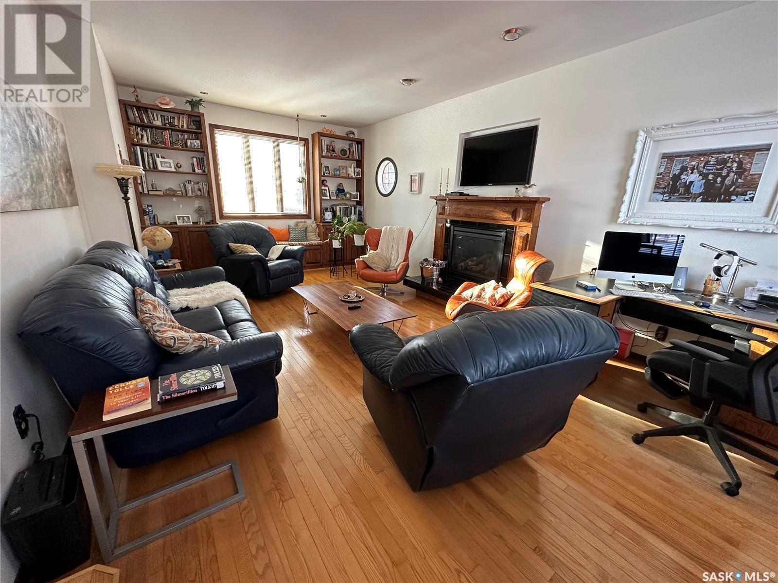 309 2Nd Avenue, Gerald, SK - Indoor Photo Showing Living Room With Fireplace