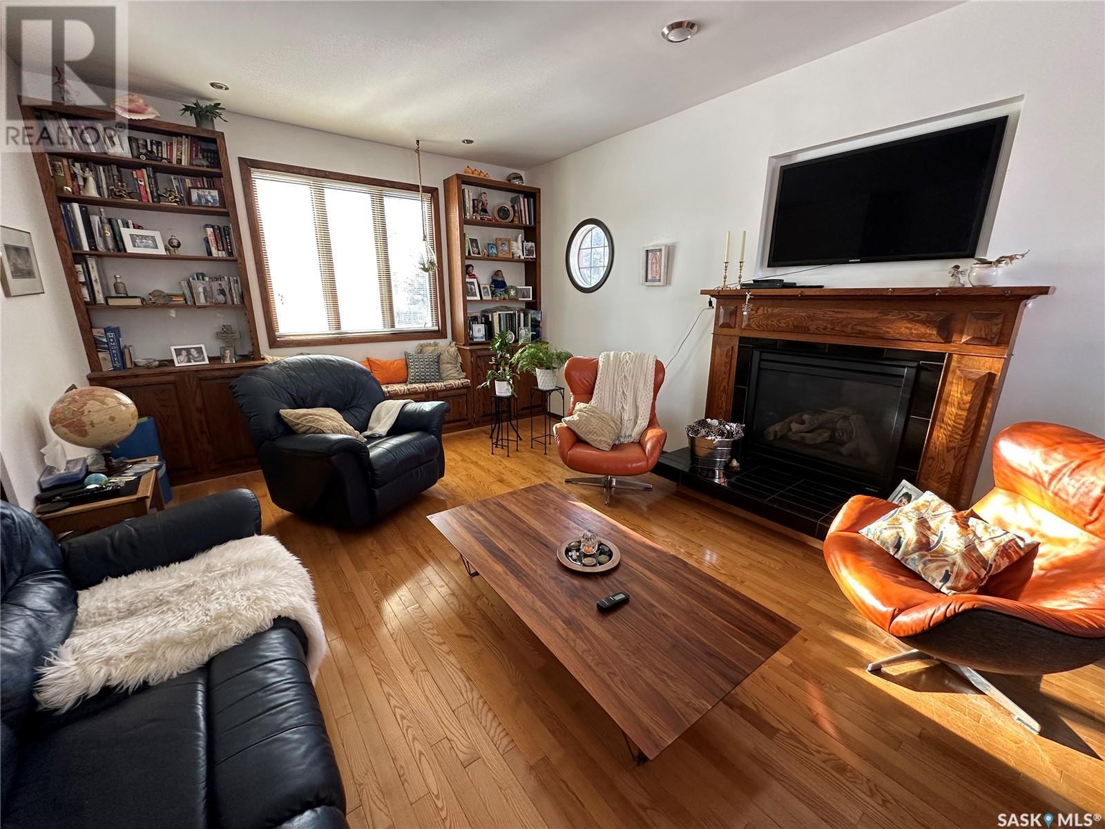 309 2Nd Avenue, Gerald, SK - Indoor Photo Showing Living Room With Fireplace