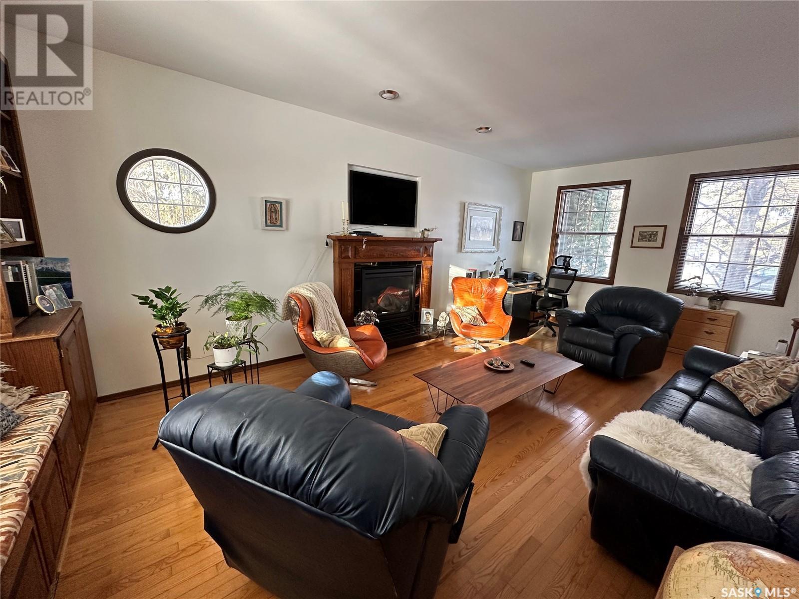 309 2Nd Avenue, Gerald, SK - Indoor Photo Showing Living Room With Fireplace
