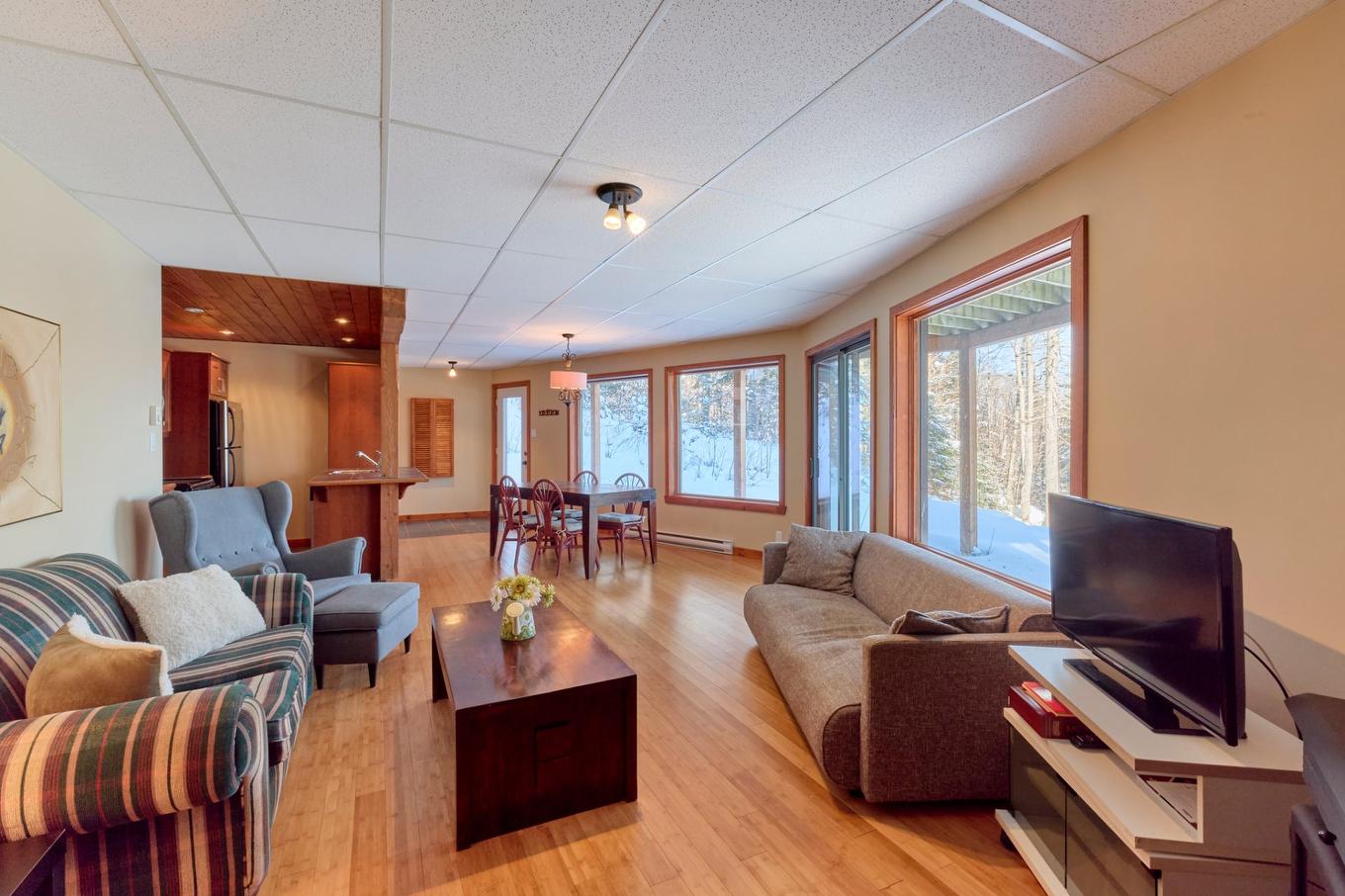 Salon - 95 Ch. Du Domaine-Escarpé, Saint-Donat, QC - Indoor Photo Showing Living Room