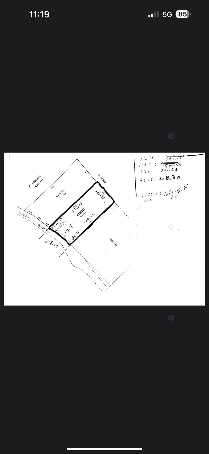 Plan (croquis) - Av. Du Tipi, Chertsey, QC