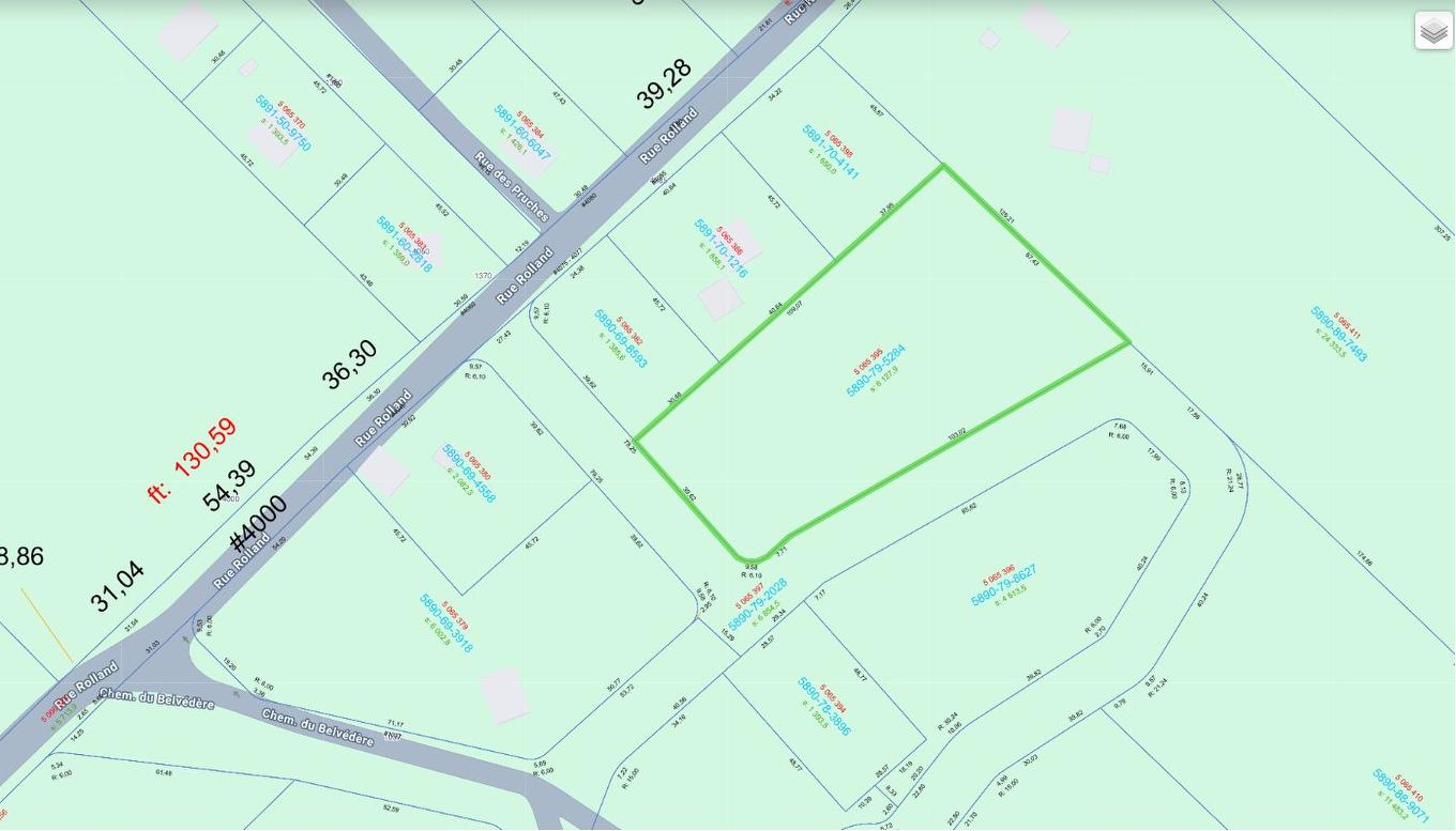 Photo aérienne - Ch. Du Belvédère, Sainte-Adèle, QC