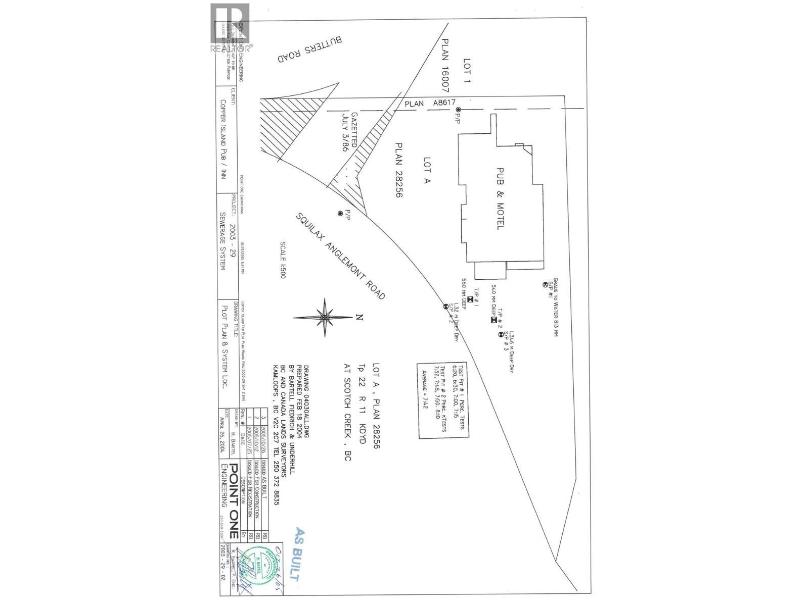 Old Survey - 4177 Squilax-Anglemont Highway, Scotch Creek, BC